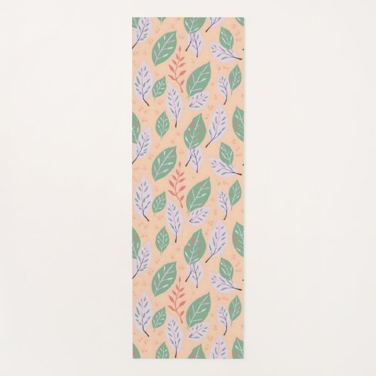 Tapis De Yoga Feuilles à la dérive (Devant)
