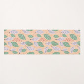 Tapis De Yoga Feuilles à la dérive (Devant (Horizontal))