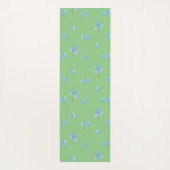 Tapis De Yoga Feuilles branchés de l'Eucalyptus sur le sol (Dos)