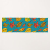 Tapis De Yoga Feuilles d'automne (Devant (Horizontal))