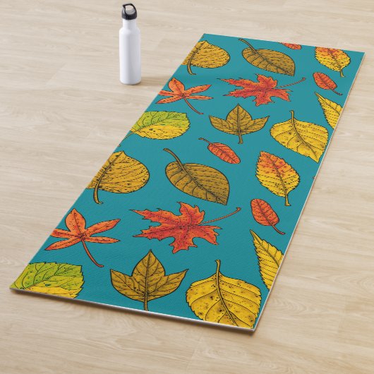 Tapis De Yoga Feuilles d'automne (En situation)