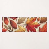 Tapis De Yoga feuilles d'automne classiques (Devant (Horizontal))