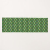 Tapis De Yoga Feuilles de Jade Tree sur Green (Devant (Horizontal))