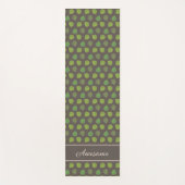 Tapis De Yoga Feuilles de Jade Tree sur le yoga Brown (Devant)