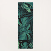 Tapis De Yoga Feuilles de nuit de la jungle tropicale #1 #tropic (Dos)