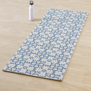 Tapis De Yoga Feuilles saints de Noël et pétales de fleurs