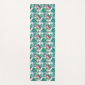 Tapis De Yoga Feuilles Tropical Red et Green Palm (Devant)