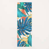Tapis De Yoga Feuilles tropicaux exotiques (Devant)