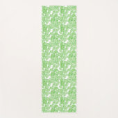 Tapis De Yoga Feuilles verts en blanc (Devant)