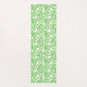 Tapis De Yoga Feuilles verts en blanc (Dos)