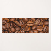 Tapis De Yoga Fèves de café brun brillant Monogram (Devant (Horizontal))