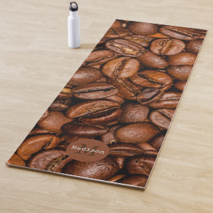 Tapis De Yoga Fèves de café brun brillant Monogram