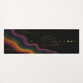 Tapis de Yoga Fierté Lesbienne Céleste (Dos (Horizontal))