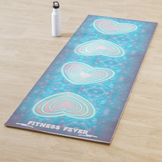 Tapis De Yoga Fièvre d'hiver Coeur bleu d'hiver Yoga Mat