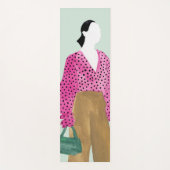 Tapis De Yoga Figure de mode debout - Pointe Polka haut (Devant)