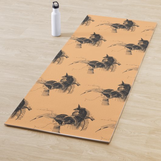 Tapis De Yoga Figure Unicorne numérique - Couleur Arrière - plan (En situation)