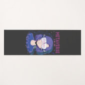 Tapis de yoga fille anime lunettes de réalité virt (Devant (Horizontal))