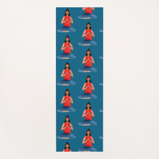 Tapis De Yoga Fille de yoga Méditation Namaste 