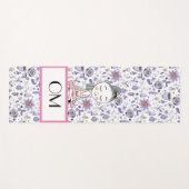 Tapis De Yoga Fille florale (Devant (Horizontal))
