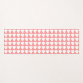 Tapis De Yoga Fille Motif de coeur rose simple (Devant (Horizontal))