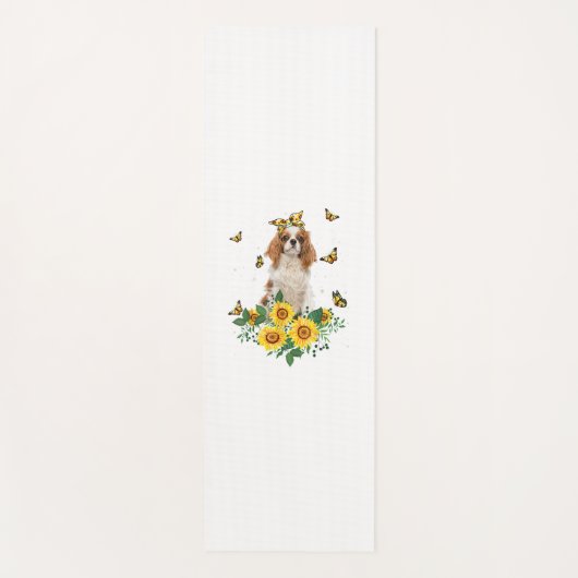 Tapis De Yoga Filles Femmes Maman Cavalier King Charles Spaniel  (Devant)