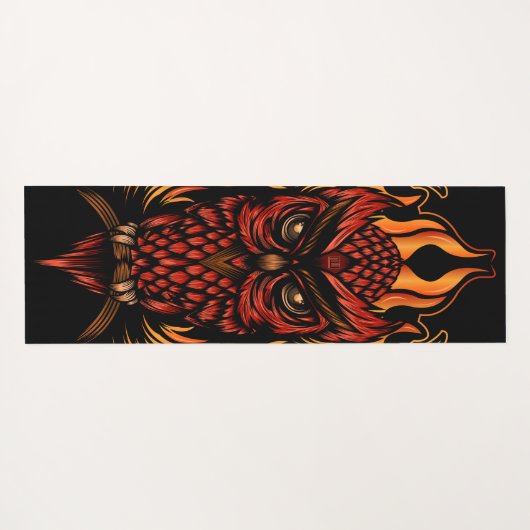 Tapis De Yoga Fire owl (Dos (Horizontal))