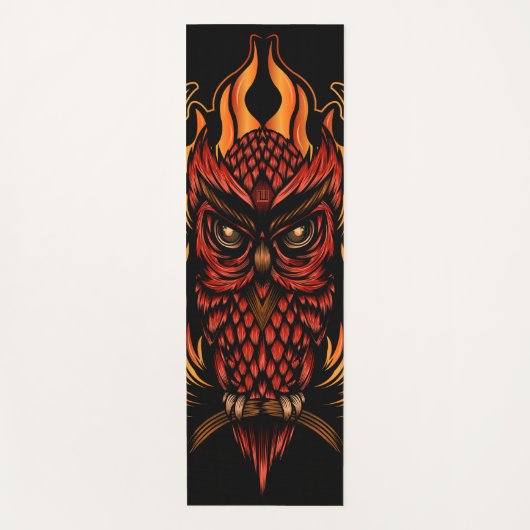 Tapis De Yoga Fire owl (Devant)