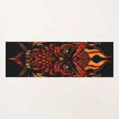 Tapis De Yoga Fire owl (Devant (Horizontal))