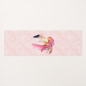 Tapis De Yoga Flamant rose de Boho Fiona (Dos (Horizontal))