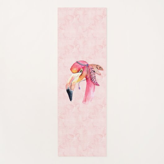 Tapis De Yoga Flamant rose de Boho Fiona (Devant)