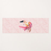 Tapis De Yoga Flamant rose de Boho Fiona (Devant (Horizontal))