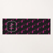 Tapis De Yoga Flamant rose faux parties scintillant scintille no (Devant (Horizontal))