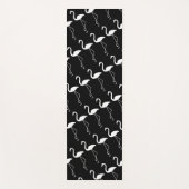 Tapis De Yoga Flamant rose noir et blanc Yoga Mat (Devant)