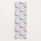 Tapis De Yoga Flamant rose rose d'aquarelle personnalisé (Dos)
