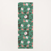 Tapis De Yoga Flamant rose rose motif transparent sur arrière - (Devant)