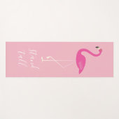 Tapis De Yoga Flamant rose sur mesure avec Cocktails sur la plag (Devant (Horizontal))