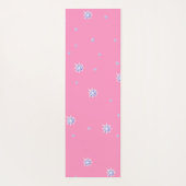 Tapis De Yoga Flambeaux d'hiver roses (Dos)