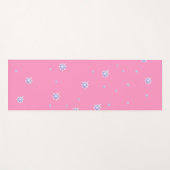Tapis De Yoga Flambeaux d'hiver roses (Devant (Horizontal))
