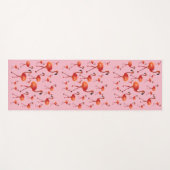 Tapis De Yoga Flamingo rose Oiseaux Yoga Mat (Devant (Horizontal))