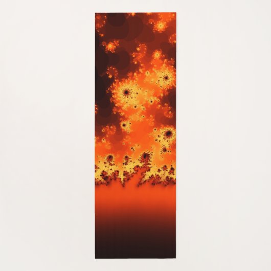 Tapis De Yoga Flamme solaire fractale Yoga Mat (Dos)