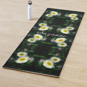 Tapis De Yoga Fleabane sauvage Fleur de marguerite Abstraite per