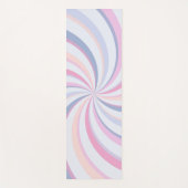 Tapis De Yoga Flèches bleu rose pêche (Devant)