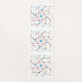 Tapis De Yoga Flèches Boho et Sun V11 Sq ID748 (Dos)