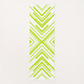 Tapis De Yoga Flèches en vert et blanc (Devant)