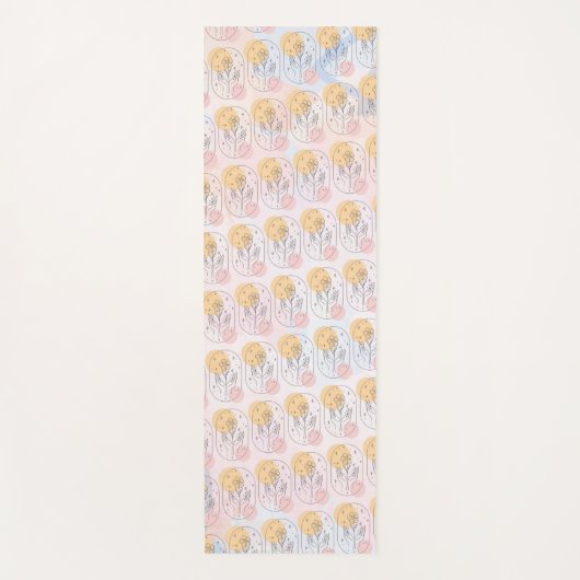 Tapis De Yoga Fleur (Devant)