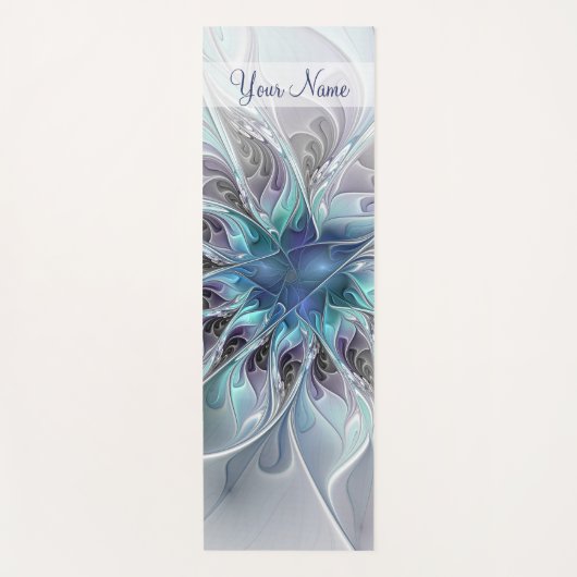 Tapis De Yoga Fleur Abstraite Fleur Fractale Fleur Flourdissante (Devant)