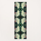 Tapis De Yoga Fleur Azalée Blanche Avec Raindrops Abstrait (Devant)