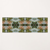 Tapis De Yoga Fleur Azalée Blanche Fleur Et Bud Abstrait (Devant (Horizontal))