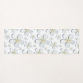 Tapis De Yoga Fleur blanche Yoga Mat (Devant (Horizontal))
