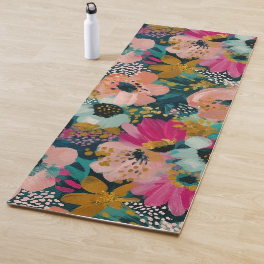 Tapis De Yoga Fleur botanique  (En situation)